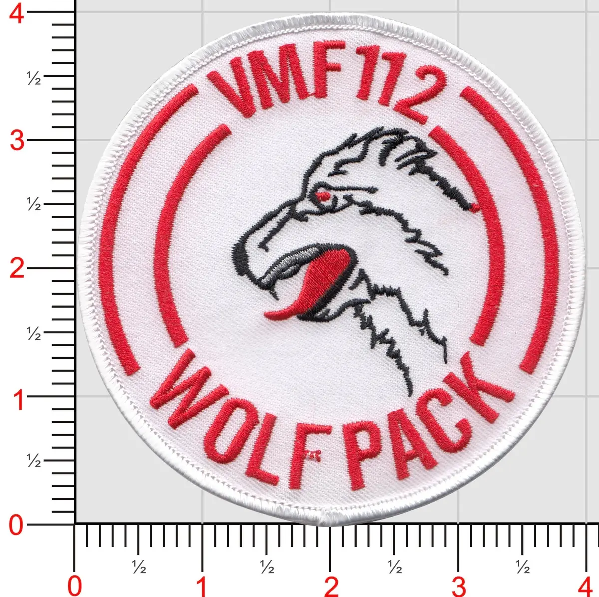 Officially Licensed Usmc Vmf-112 Wolf Pack Patch 1