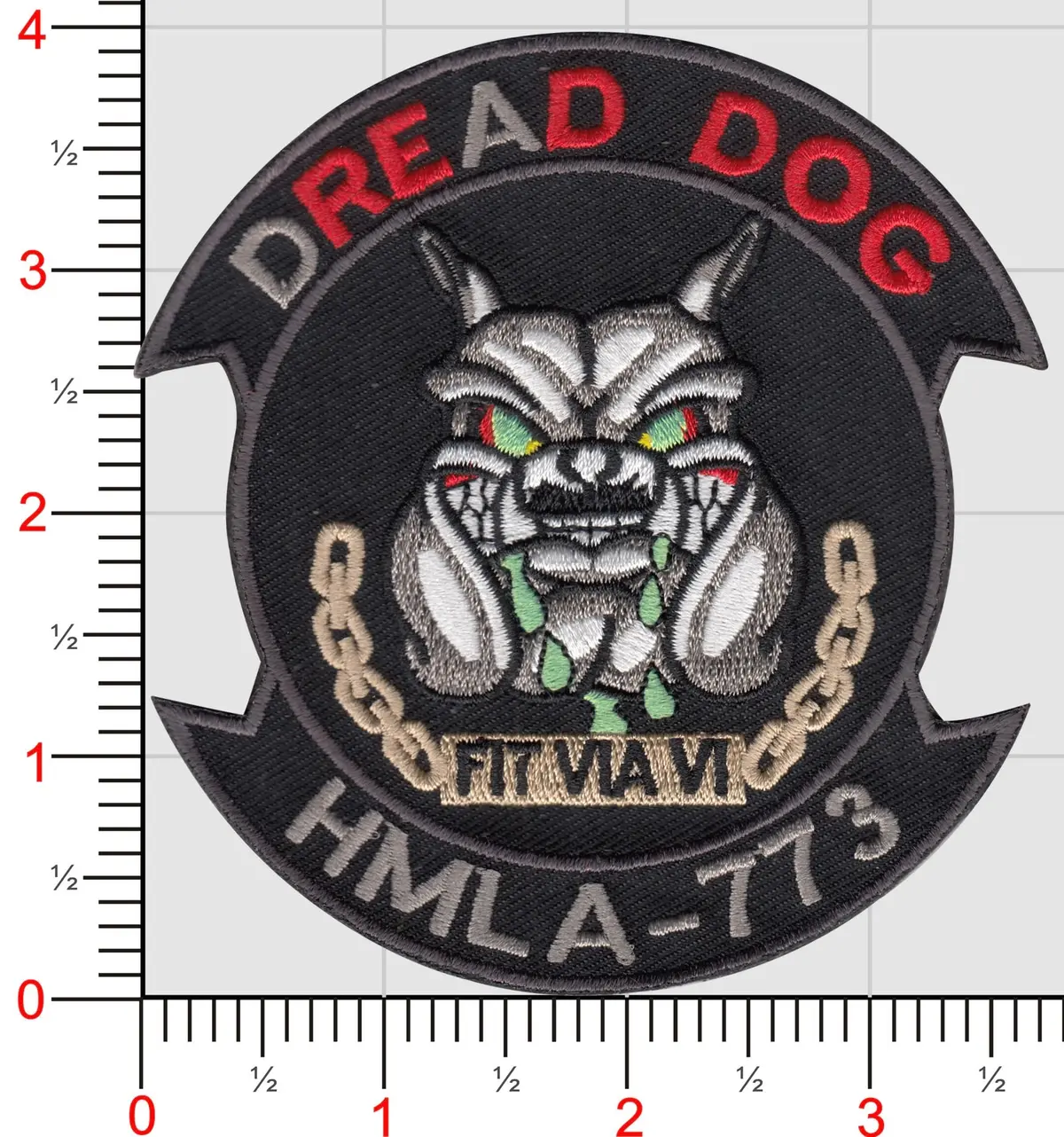 Official Hmla-773 Dread Dog Halloween Patch 1
