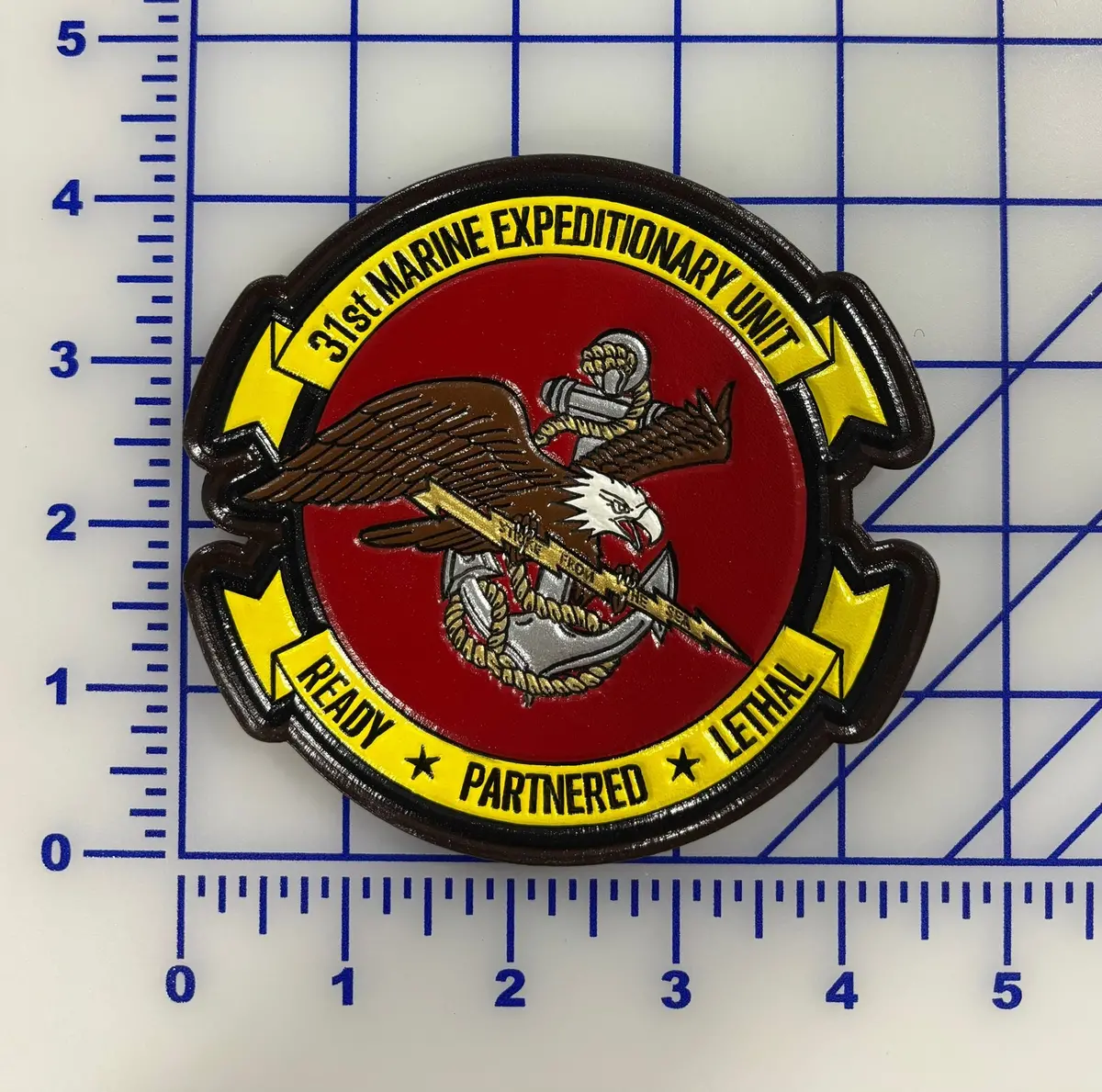 Officially Licensed Usmc 31St Meu Leather Patch 1
