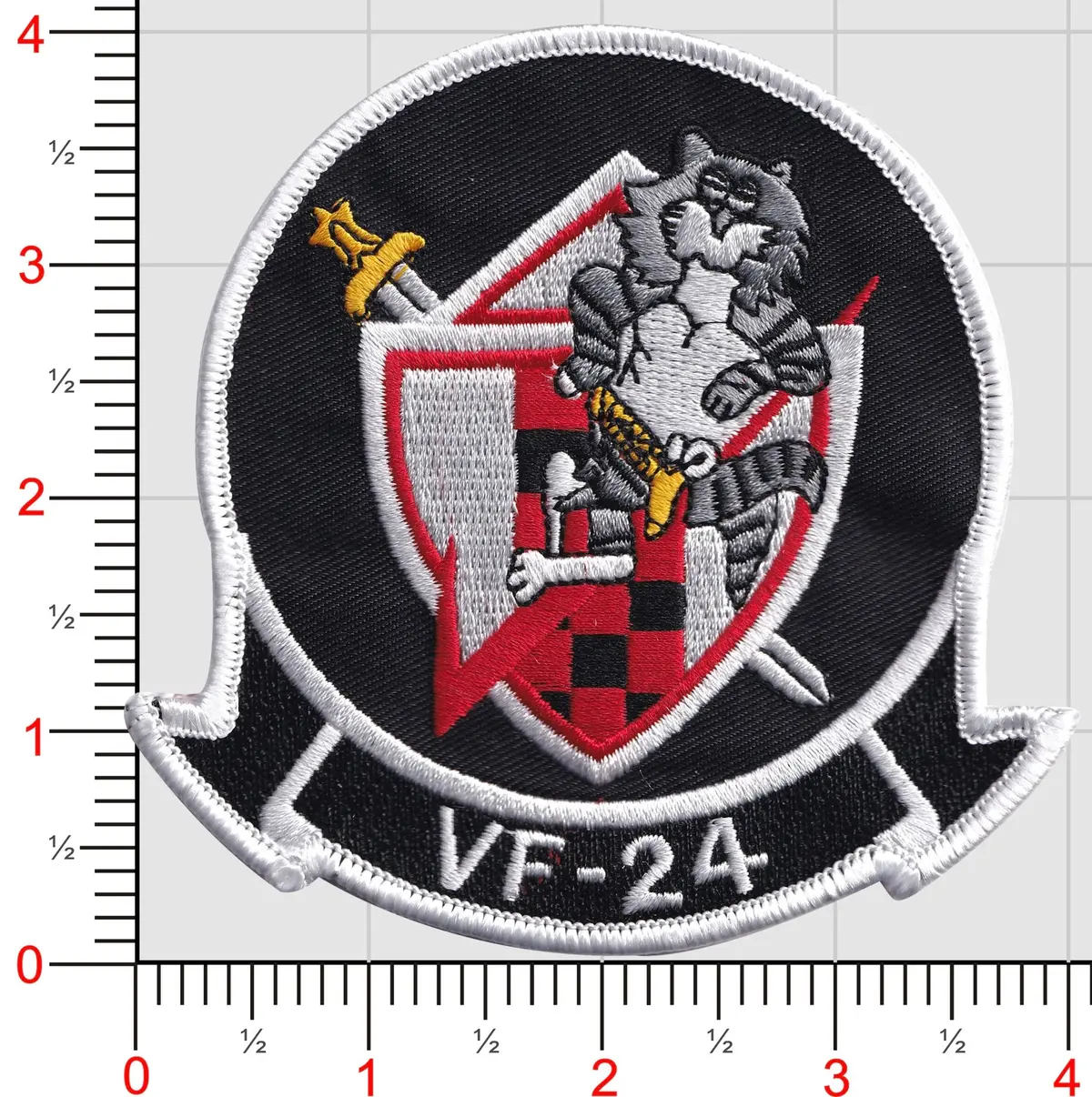 Officially Licensed Us Navy  Vf-24 Fighting Renegades Tomcat Patch 1
