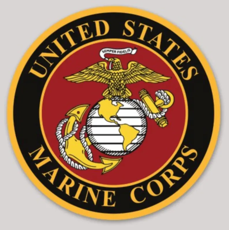 Officially Licensed Usmc Ega Sticker 1