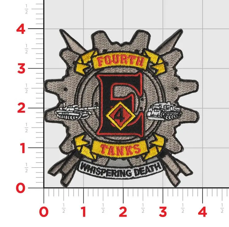 Officially Licensed Usmc Echo Co 4Th Tank Bn Whispering Death Patch 1