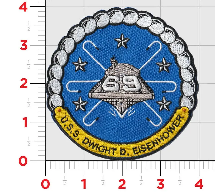 Officially Licensed Us Navy Uss Dwight D Eisenhower Cvn-69 Patch 1