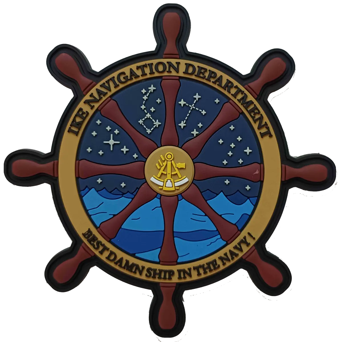 Official Uss Eisenhower Cvn-69 Navigation Pvc Patch 1