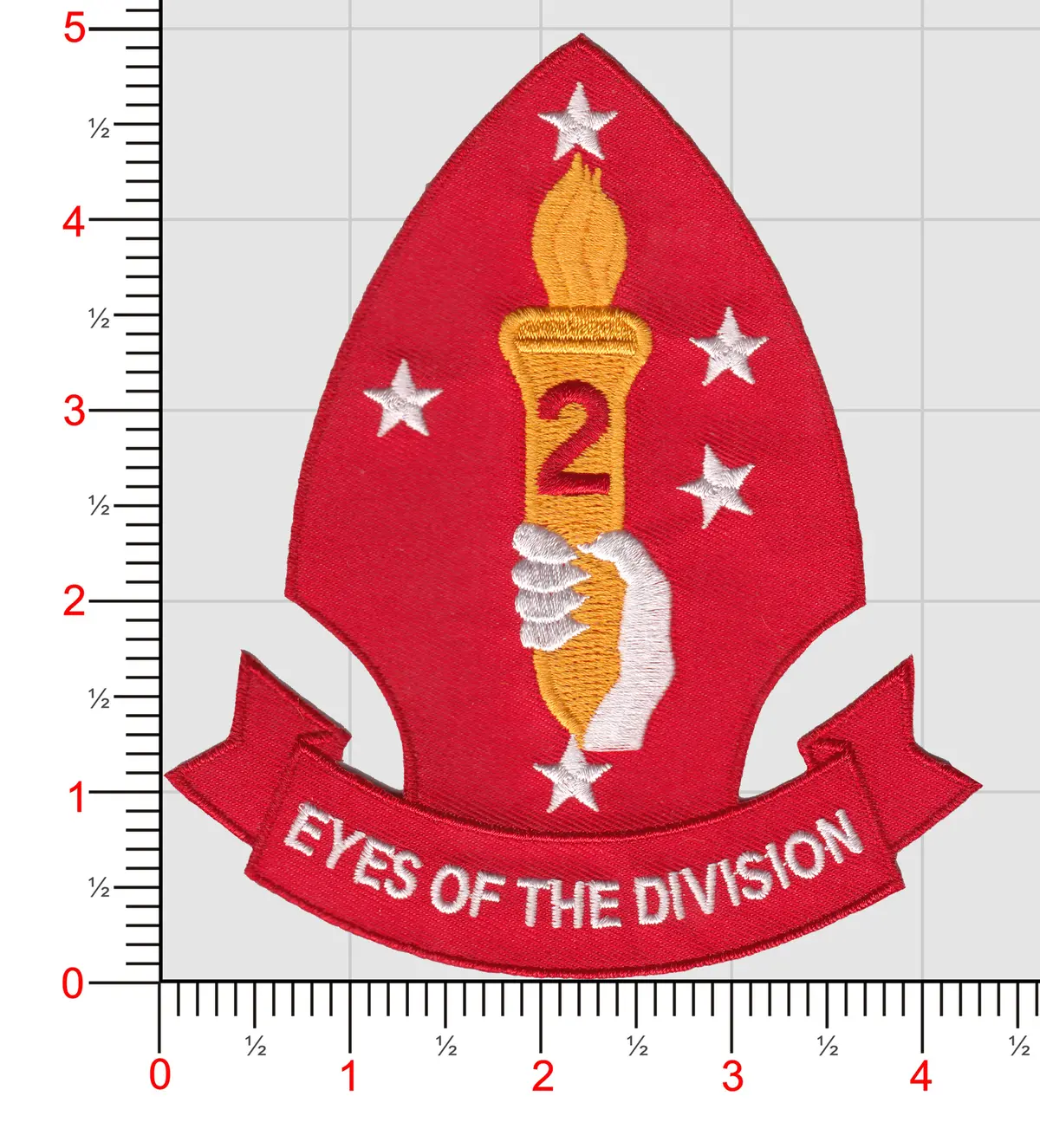 Officially Licensed Usmc 2Nd Mardiv Eyes Of The Division Patch 1