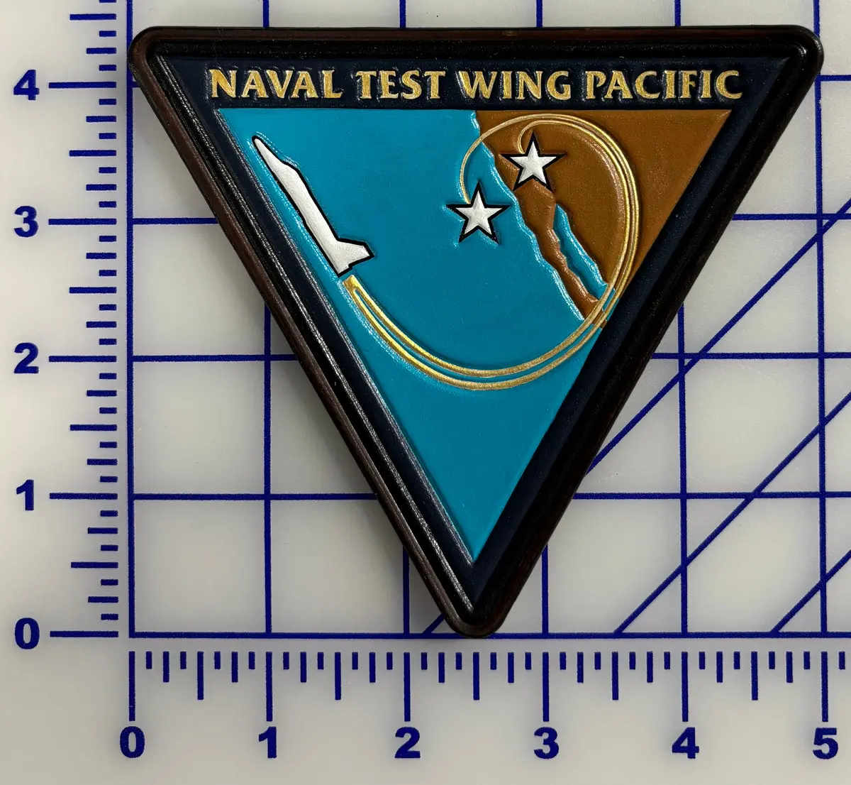 Officially Licensed Us Navy Naval Test Wing Pacific Leather Patch 1