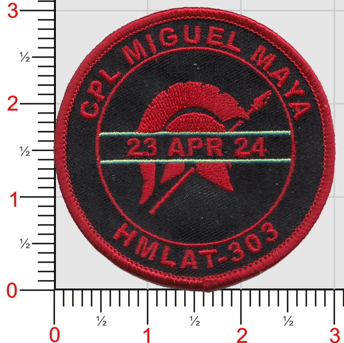 Official Hmlat-303 Cpl Maya Memorial Patch 1