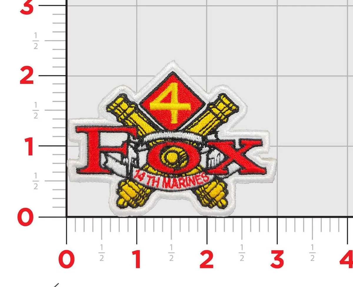 Officially Licensed Fox Battery 2Nd Battalion 14Th Marine Regiment Patch 1
