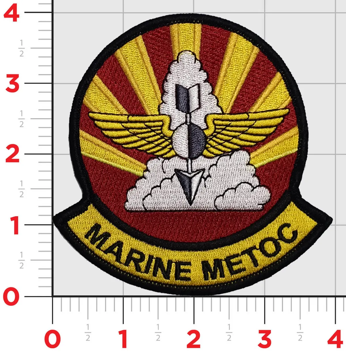 Officially Licensed Marine Metoc Usmc Meteorology And Oceanography Patch 1