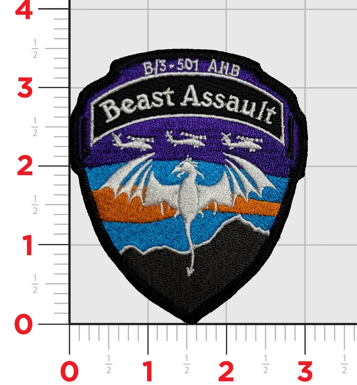 Us Army B/3-501 Beast Assault Patches 1