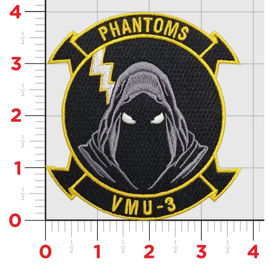 Officially Licensed Vmu-3 Phantoms Squadron Patch 1