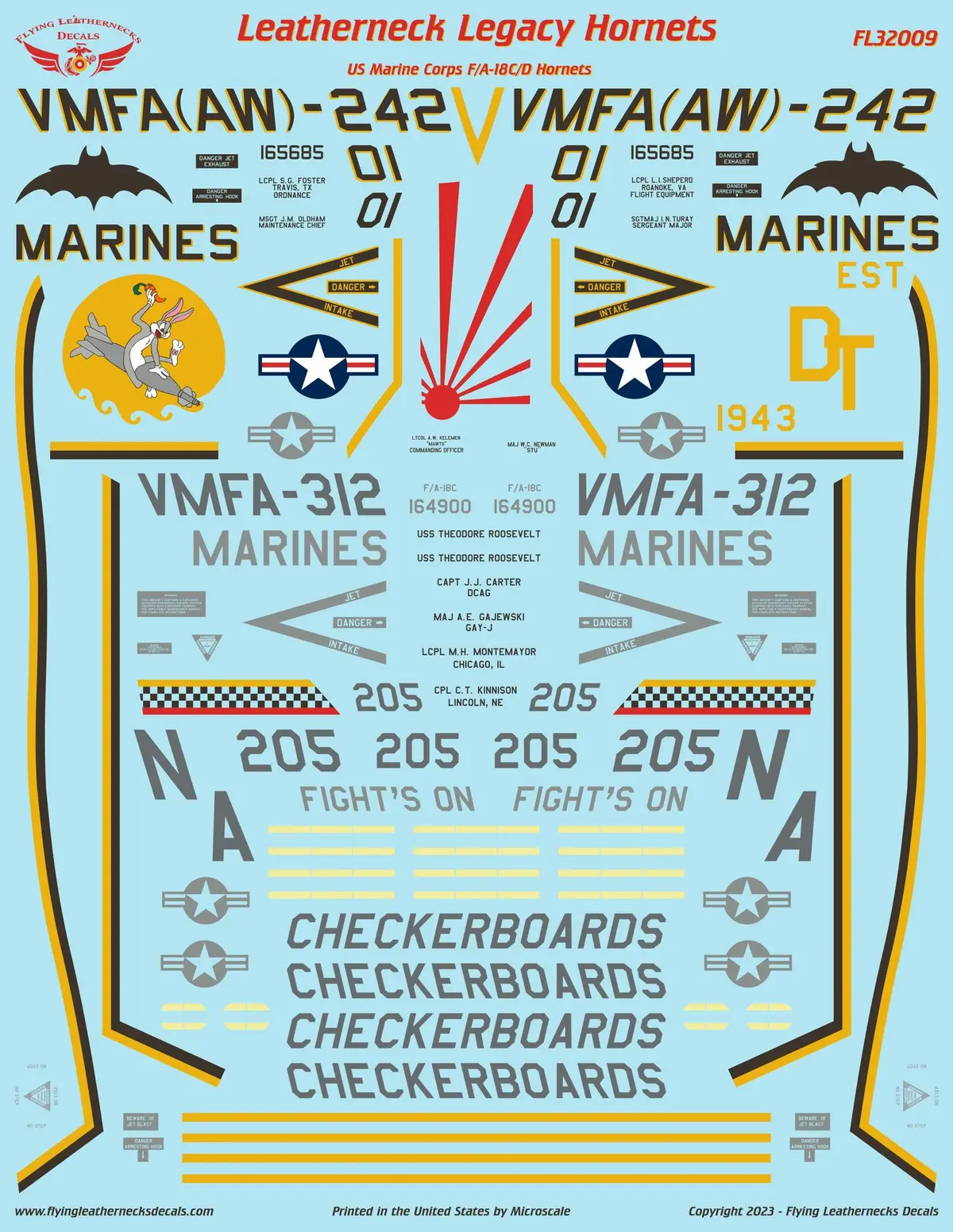 1/32 Fl32009 F/A-18C/D Leatherneck Legacy Hornets 1