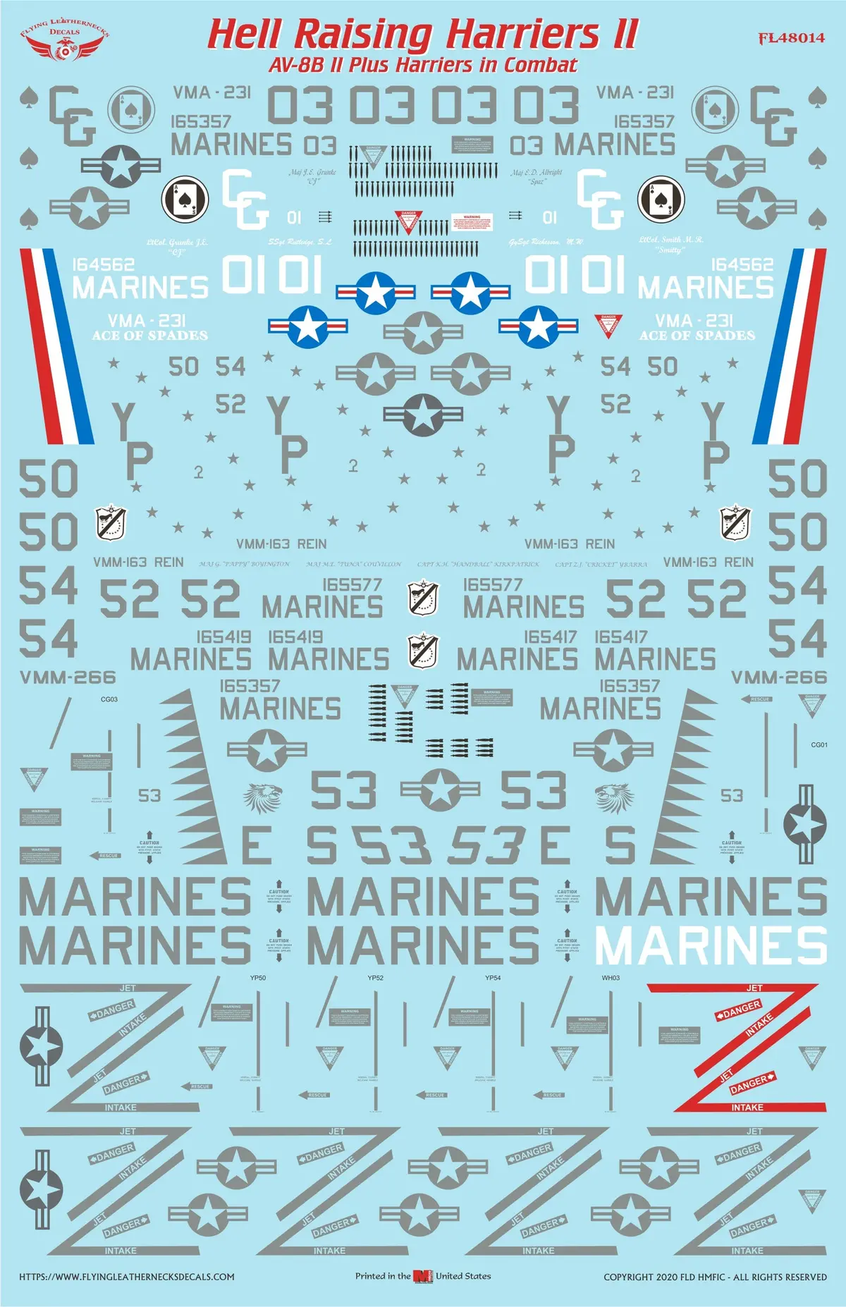 1/48 Scale Av-8B Ii Plus Hell Raising Harriers Ii 1