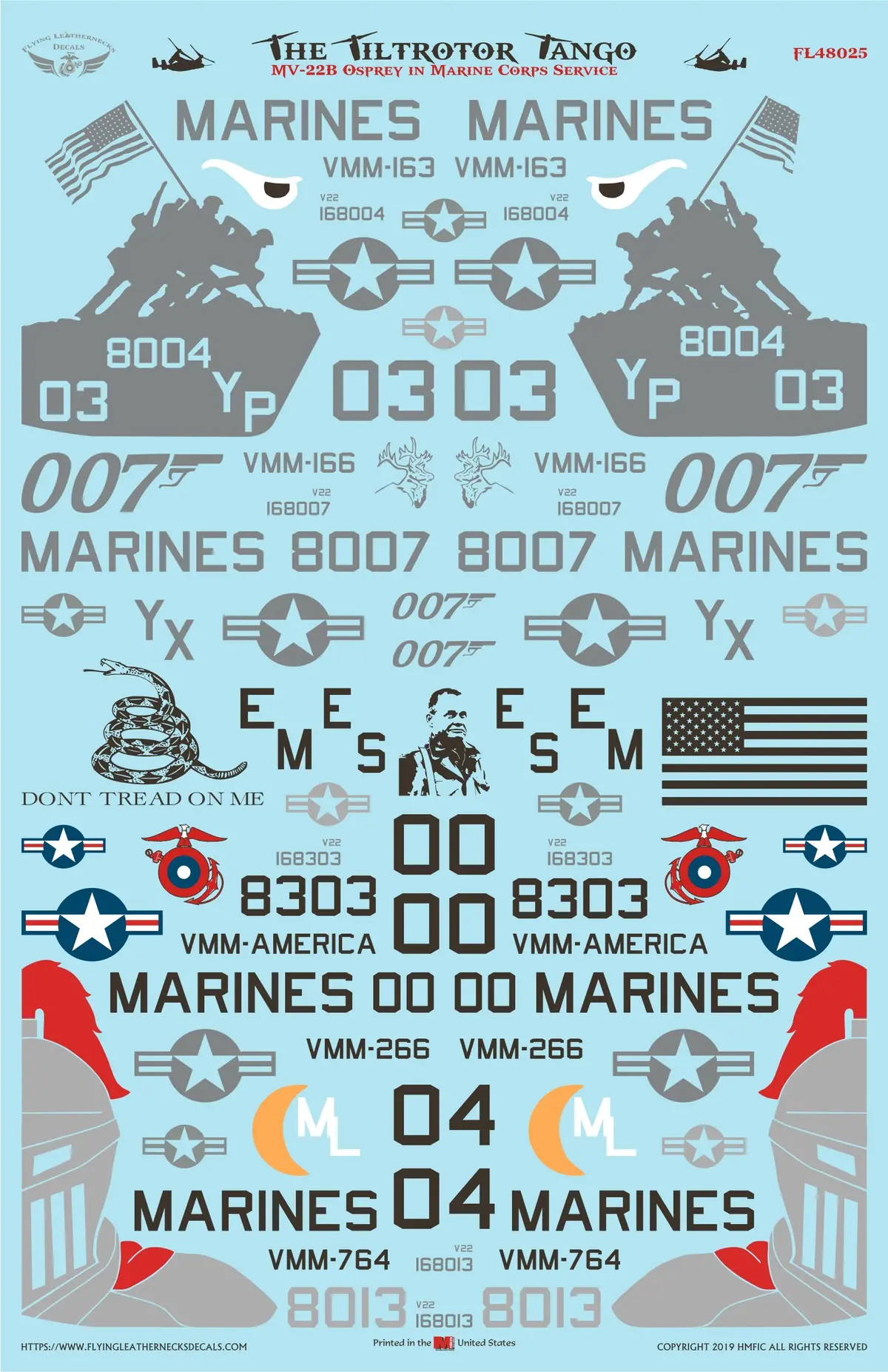 1/48 Scale Mv-22B Ospreys - Tilt Rotor Tango 1