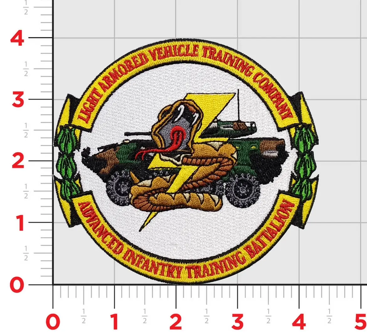 Officially Licensed Usmc Lav Light Armored Vehicle Training Commany Patch 1