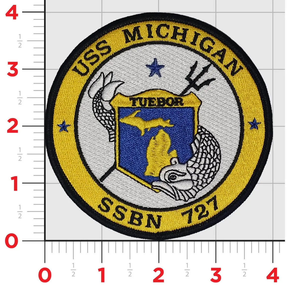 Officially Licensed Uss Michigan Ssbn-727 Patch 1
