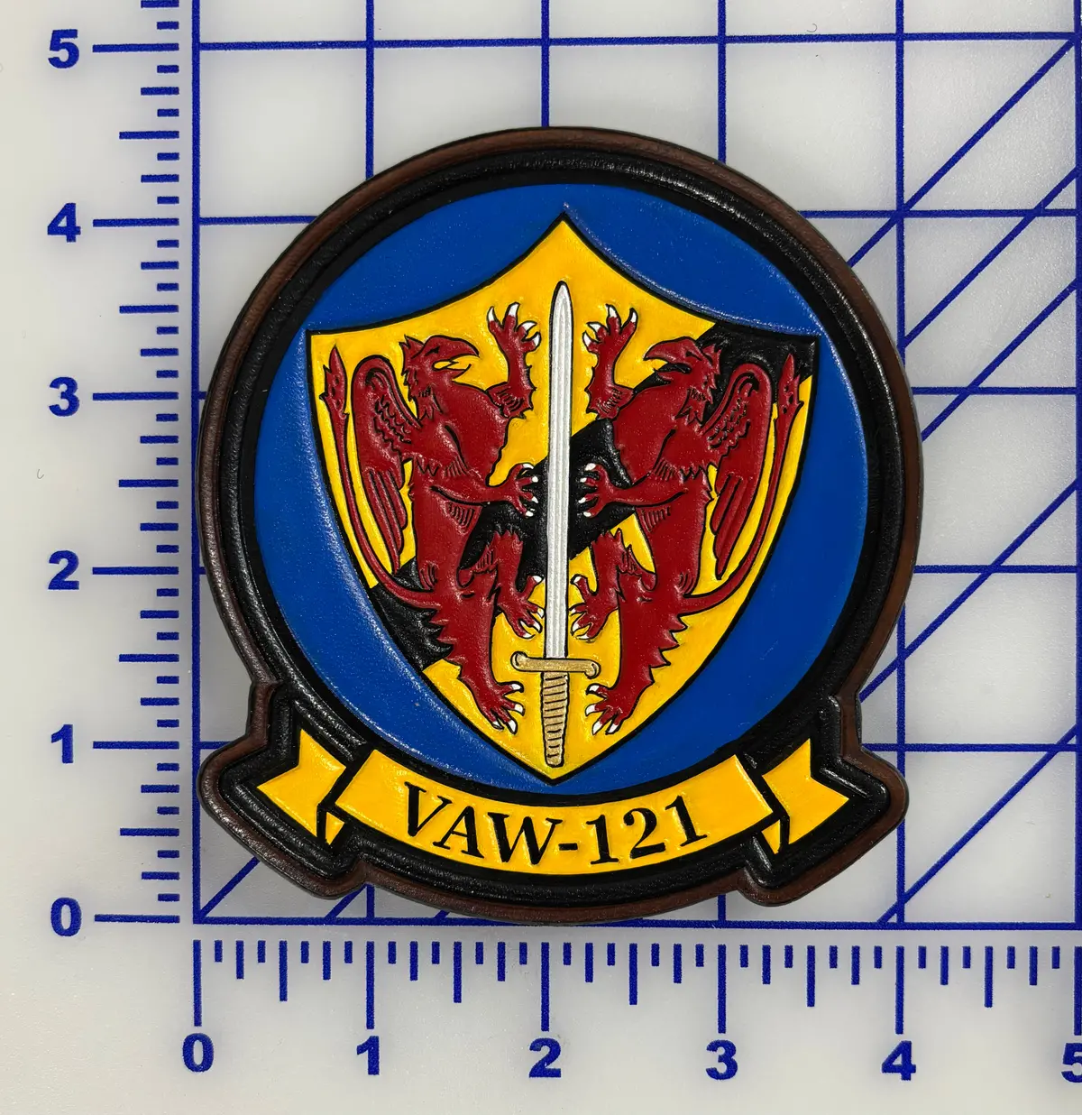 Officially Licensed Vaw-121 Bluetails Leather Patch 1