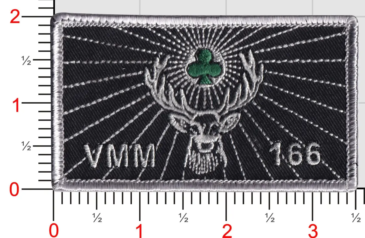 Officially Licensed Usmc Vmm-166 Seaelk Jager Flag Patch 1