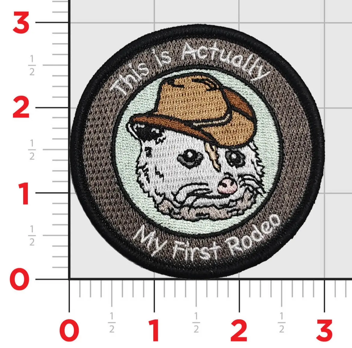 This Is Actually My First Rodeo Possum Shoulder Patch 1