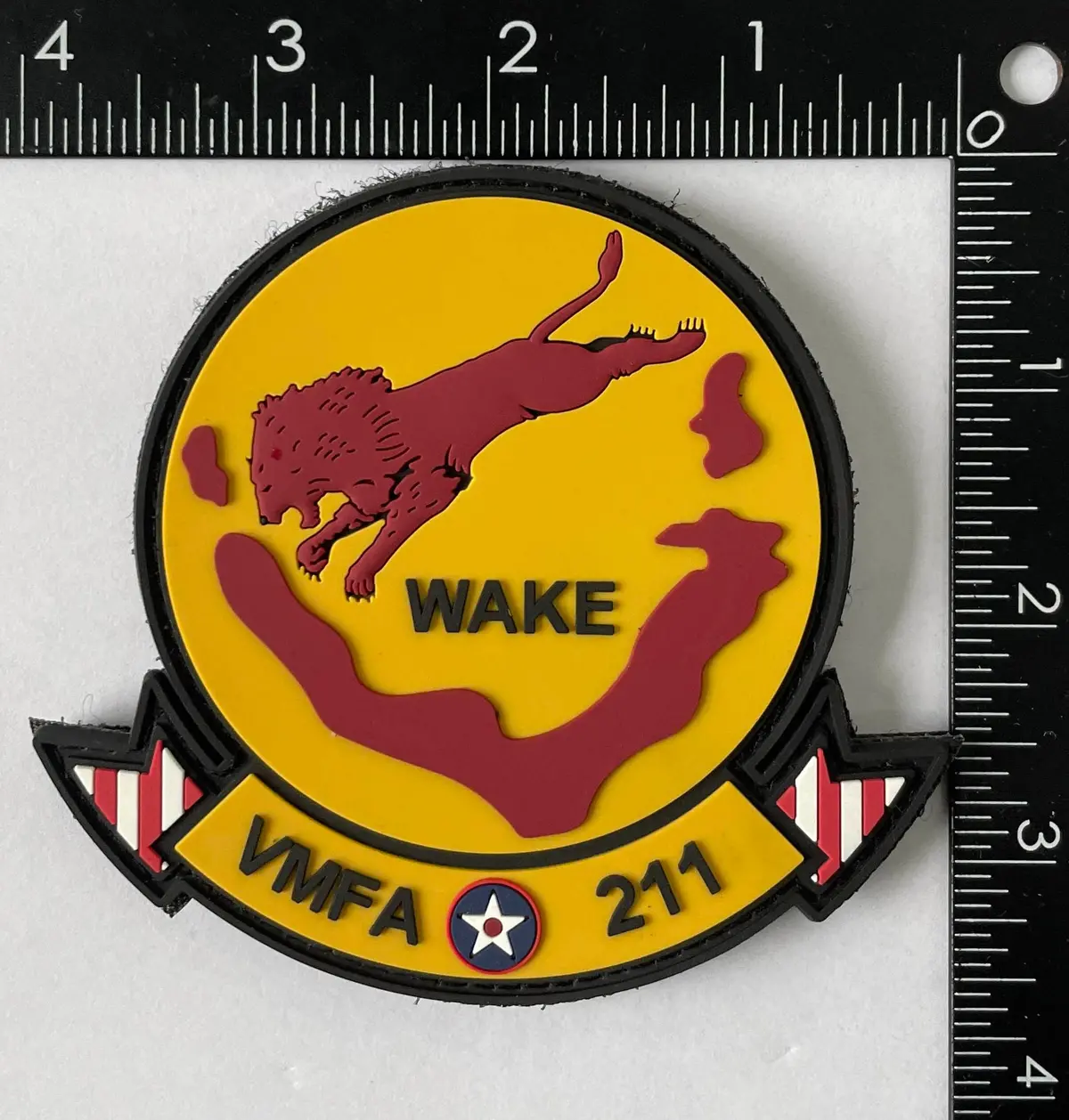 Officially Licensed Usmc Vmfa-211 Wake Island Avengers Pvc Patch 1