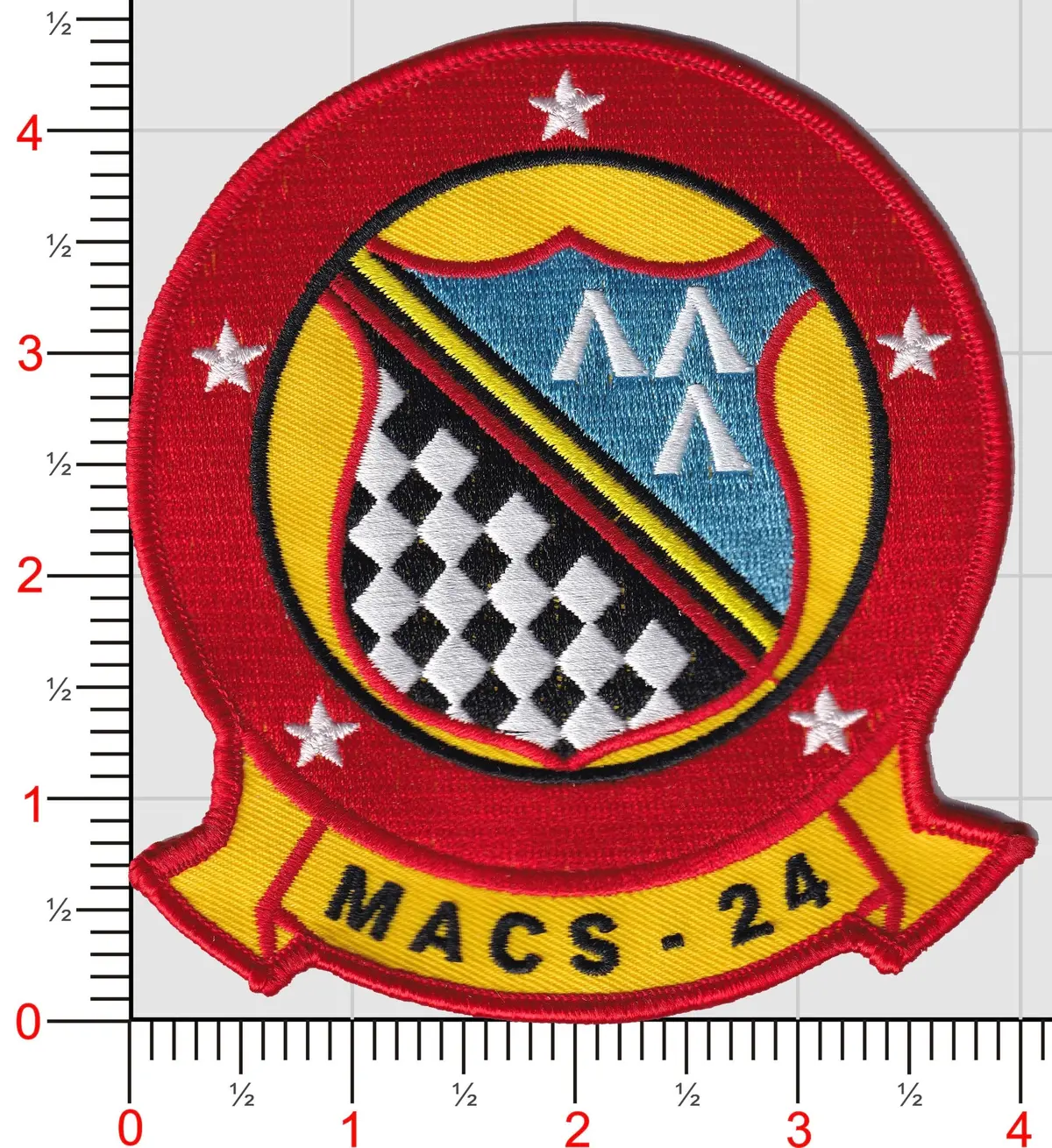 Officially Licensed Usmc Marine Aviation Control Squadron Macs-24 Patch 1