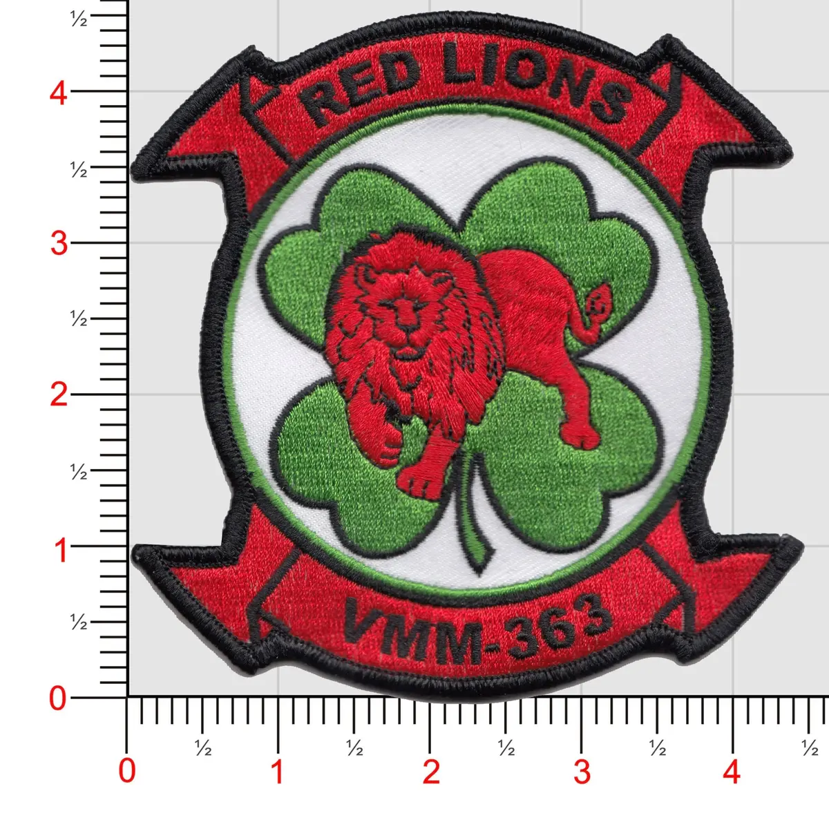 Officially Licensed Usmc Vmm-363 Red Lions Throwback Patch 1