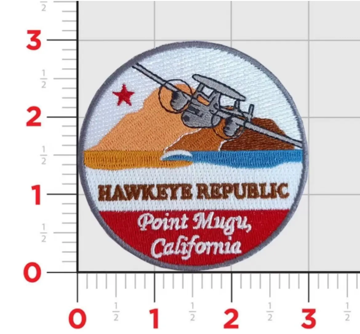 Official Point Mugu E-2 Hawkeye Republic Shoulder Patch 1