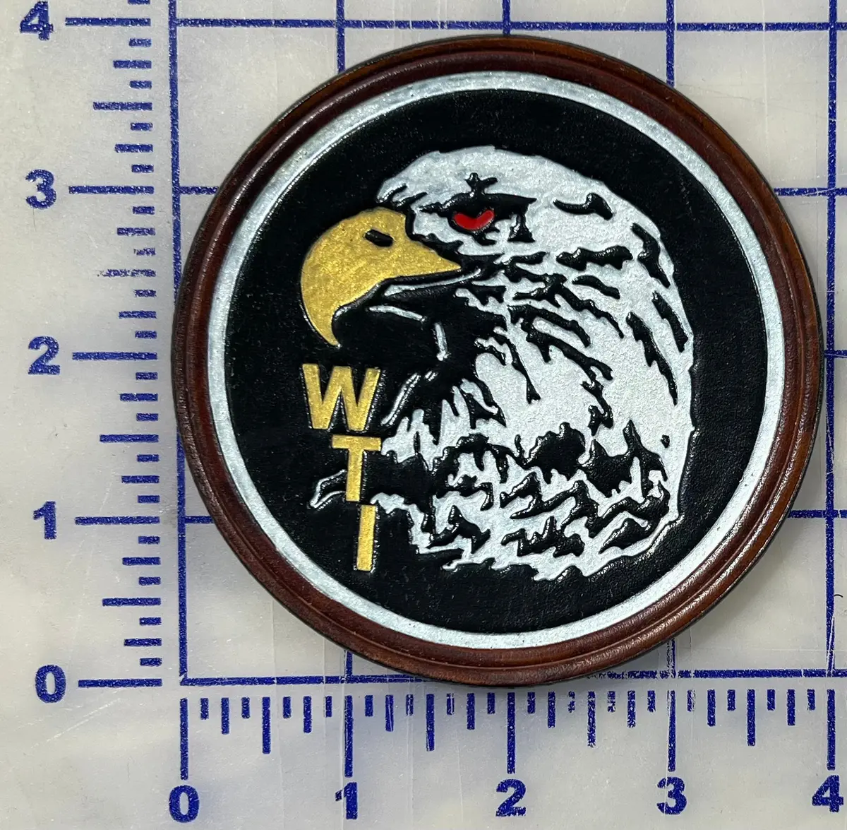 Officially Licensed Usmc Weapons & Tactics Instructor Wti Leather Patches 1