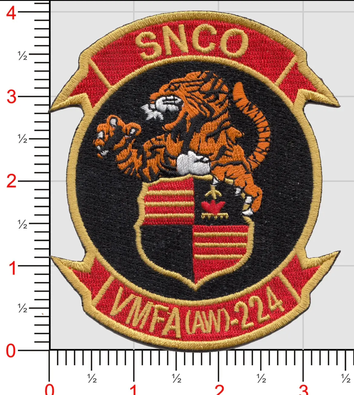 Officially Licensed Usmc Vmfa(Aw)-224 Bengals Snco Patch 1