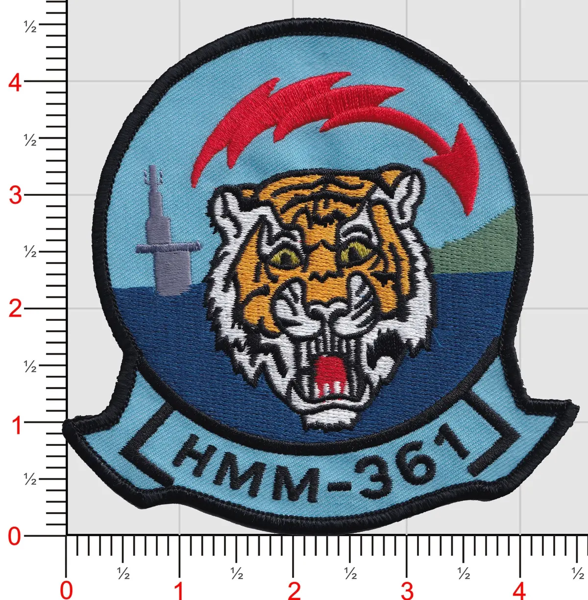 Officially Licensed Usmc Hmm-361 Flying Tigers Patch 1