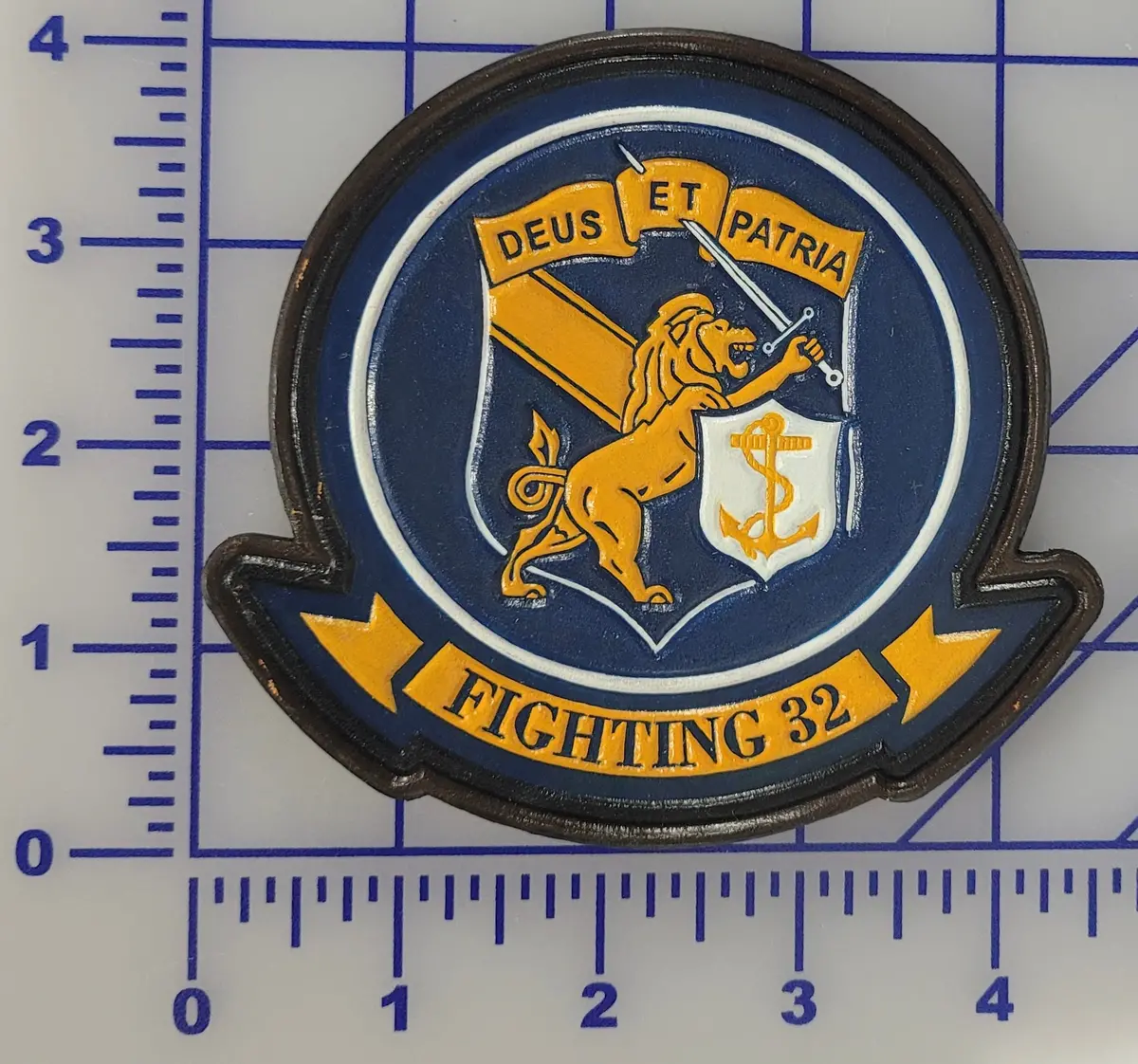 Officially Licensed Us Navy Vfa-32 Swordsmen Leather Patch 2