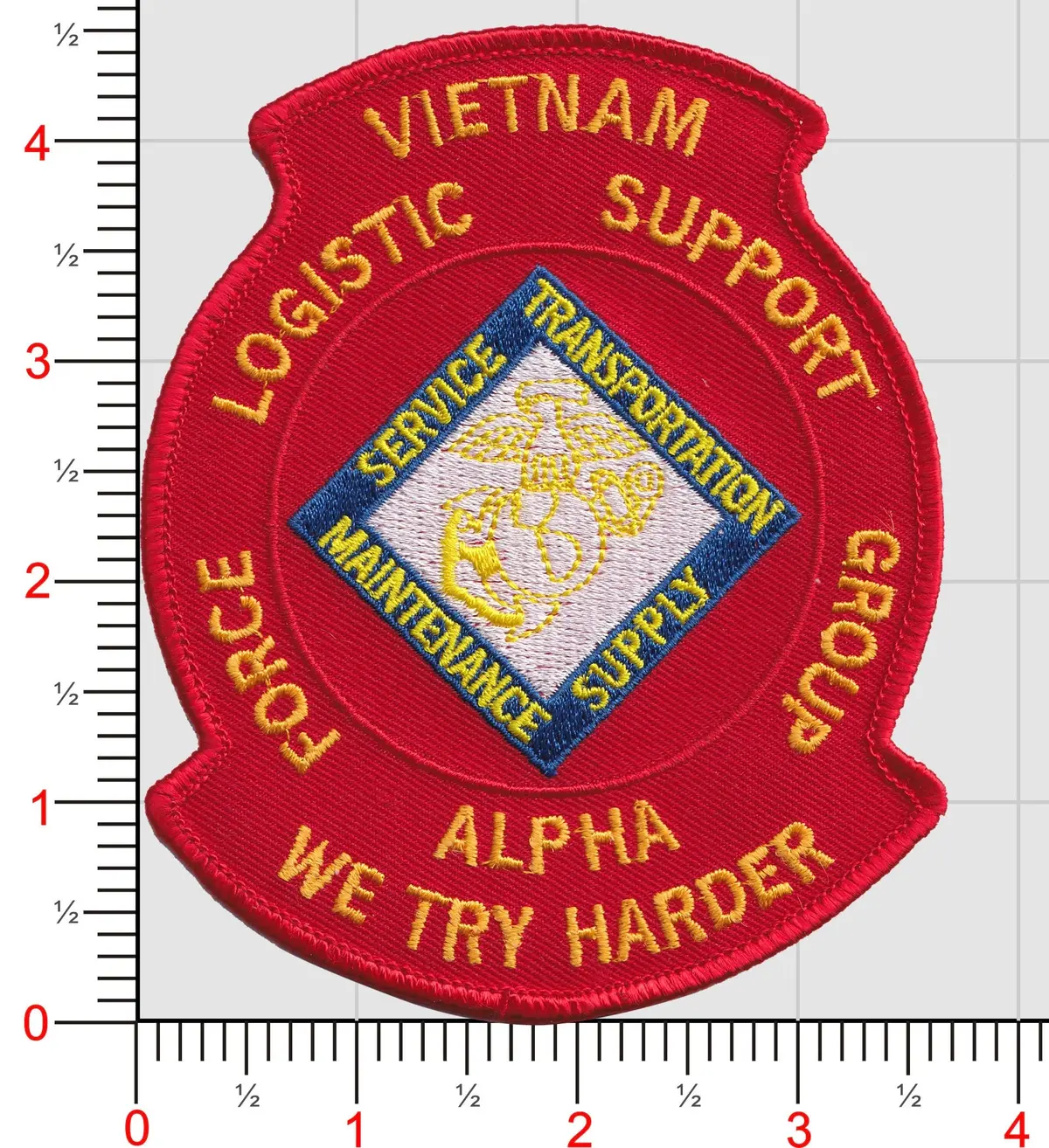 Officially Licensed Usmc Force Logistics Support Group Bravo Patch 1