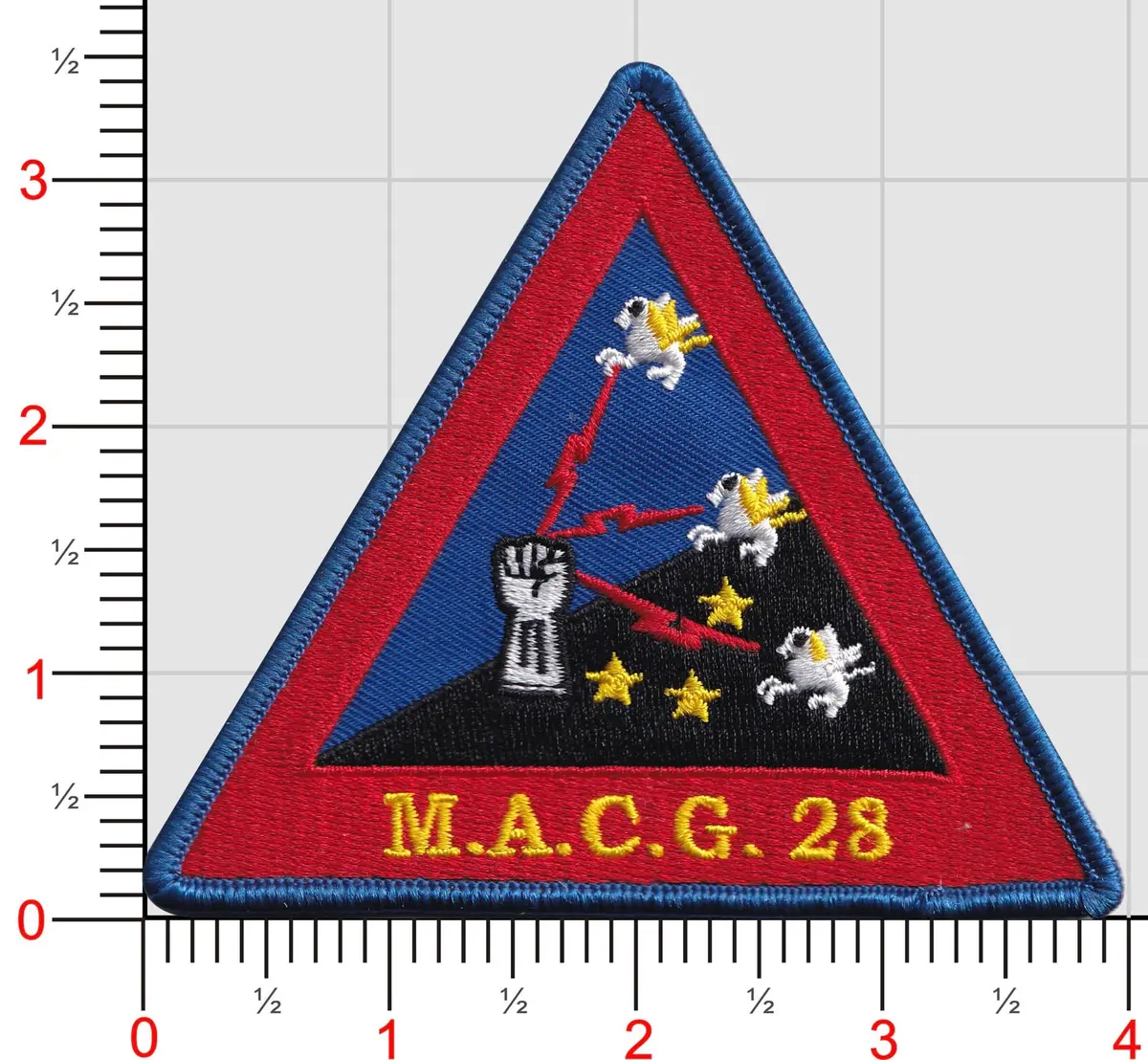 Officially Licensed Usmc Marine Air Control Group Macg-28 Patch 1