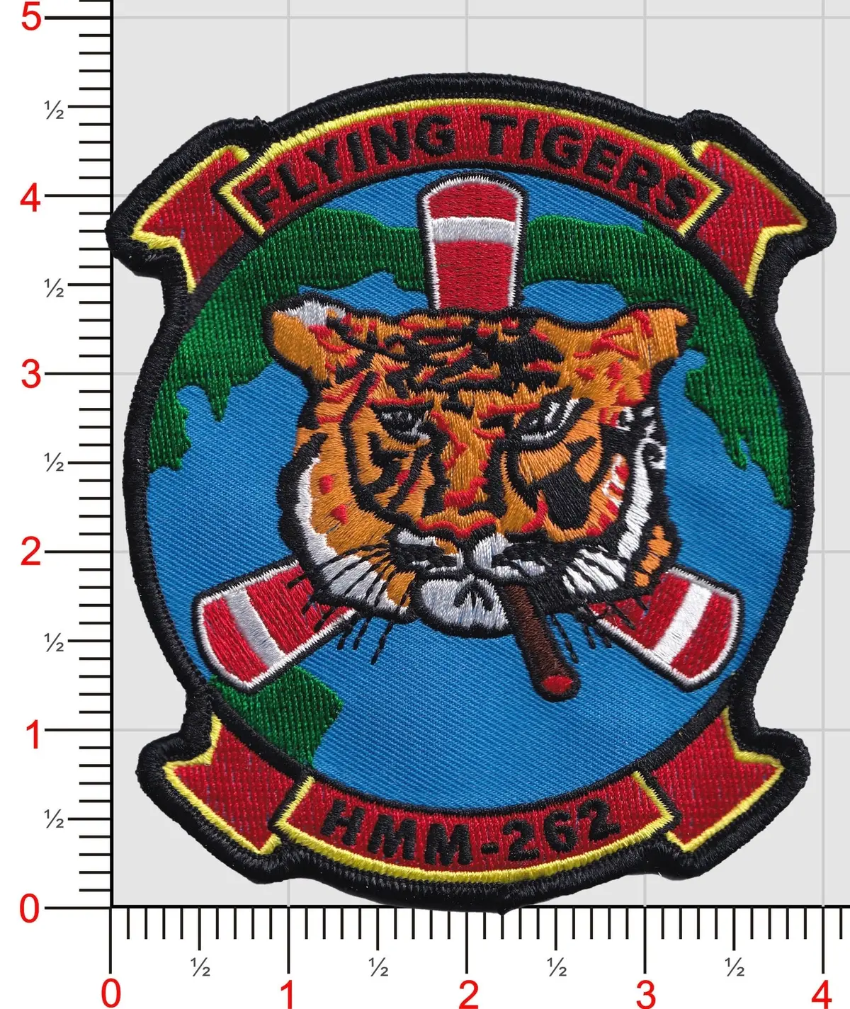 Officially Licensed Usmc Hmm-262 Flying Tigers Patch 1