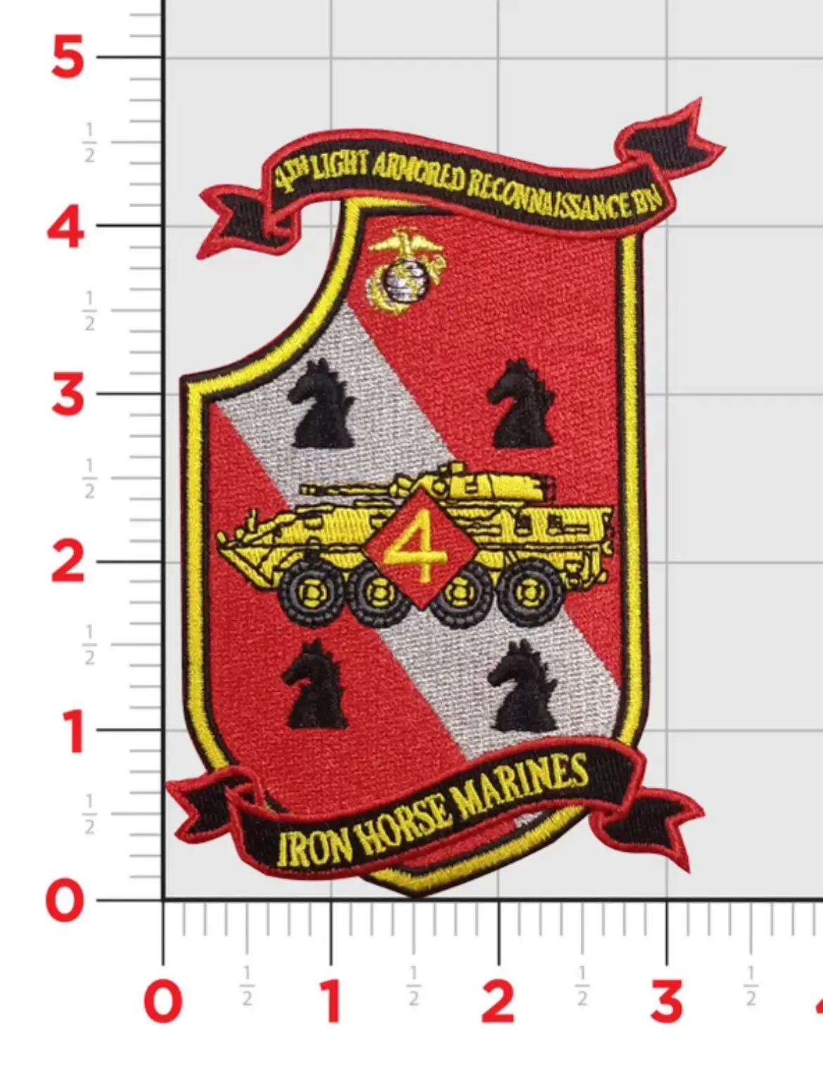 Officially Licensed 4Th Lar Light Armored Reconnaissance  Battalion Patch 1