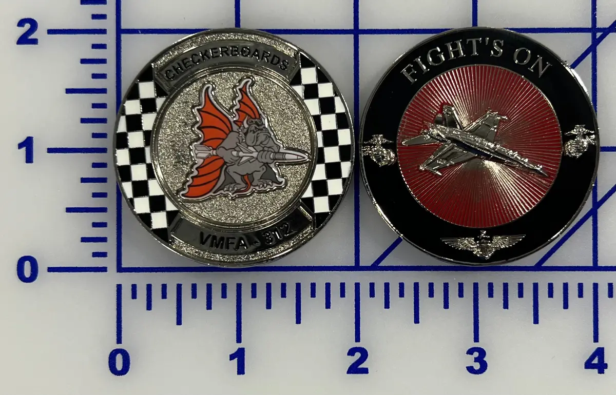 Officially Licensed Usmc Vmfa-312 Checkerboards Coin 1