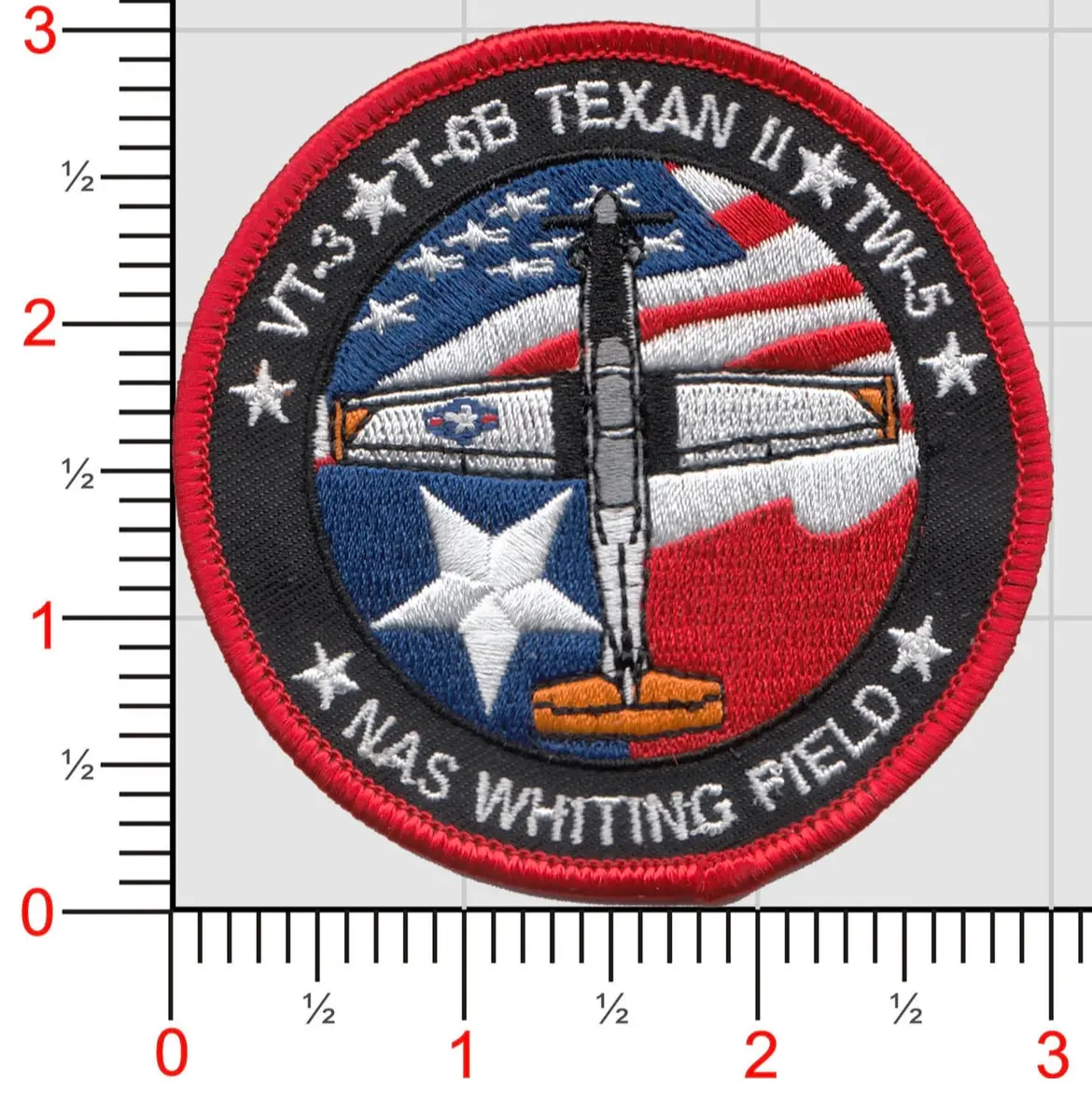 Official Training Wing Tw-5 Nas Whiting Field T-6 Vt-3 Shoulder Patch 1