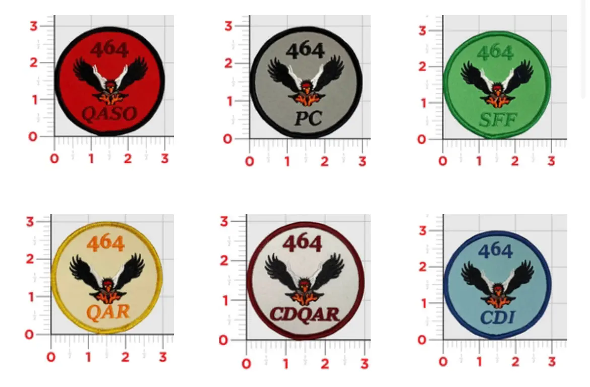 Official Hmh-464 Condors Flightline Qual Shoulder Patches 1