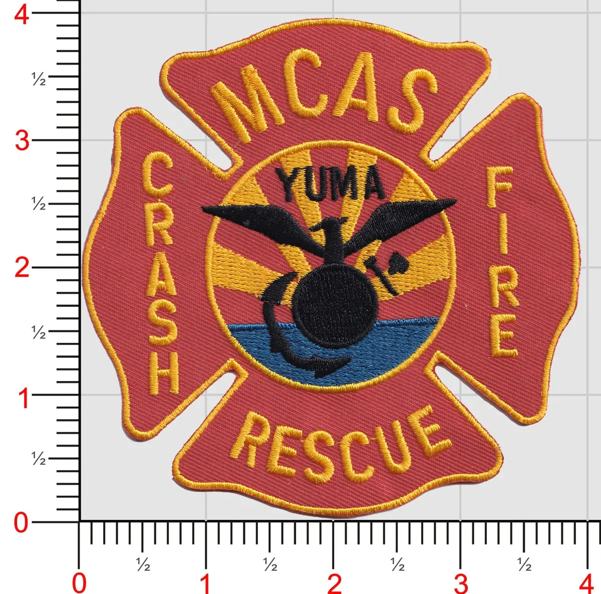 Officially Licensed Usmc Mcas Yuma Crash Crew Patch 1