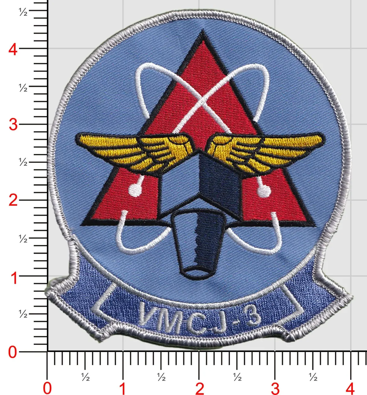 Officially Licensed Usmc Vmcj-3 Sharkfins Patch 2