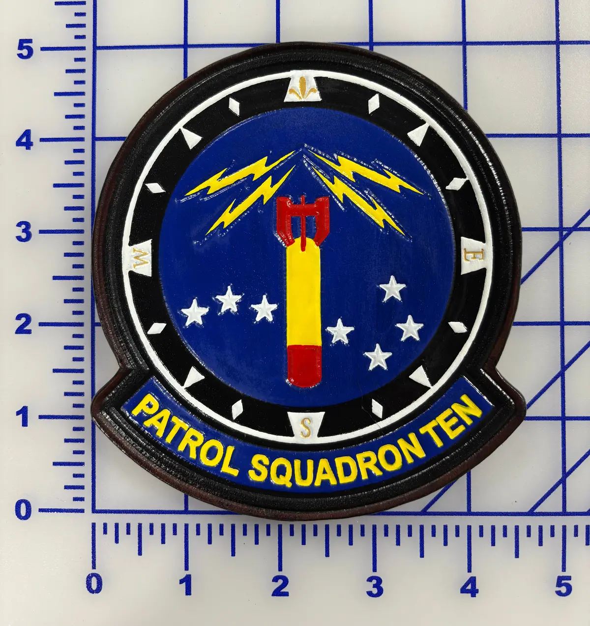 Officially Licensed Vp-10 Red Lancers Leather Patch 1