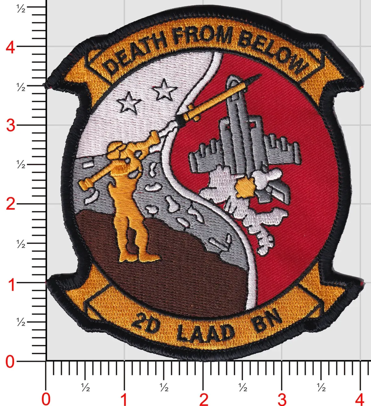 Officially Licensed Usmc 2Nd Laad Death From Below Patch 1