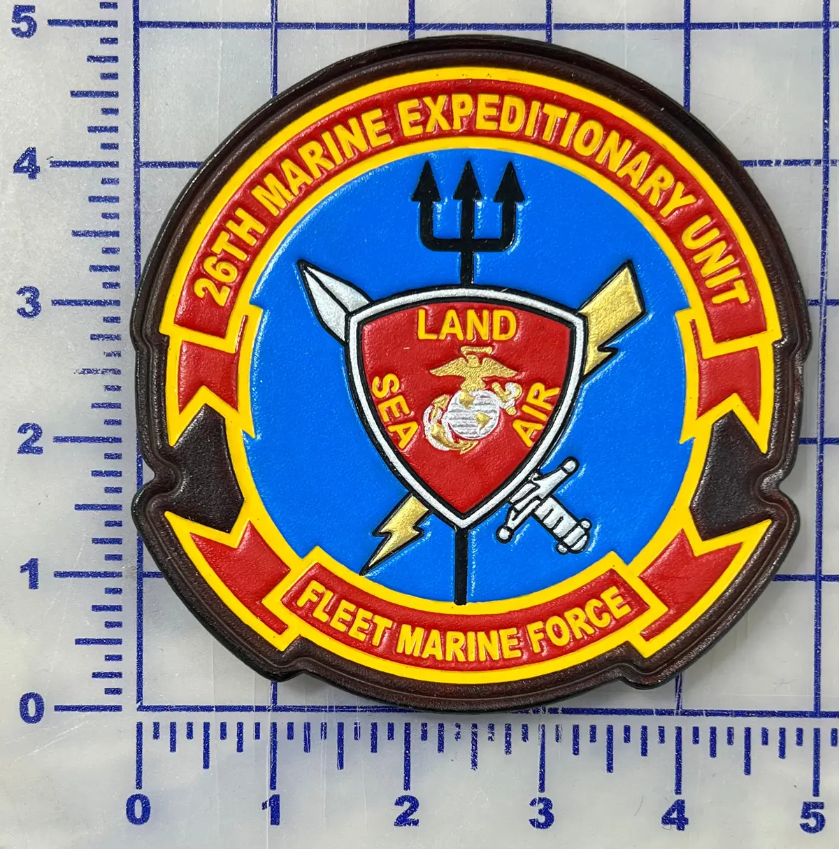 Officially Licensed 26Th Meu Marine Expeditionary Unit Leather Patches 3