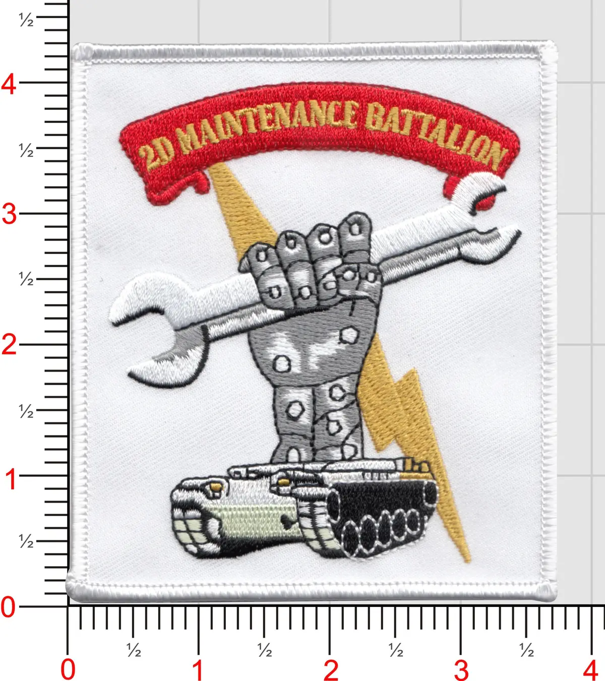 Officially Licensed Usmc 2D Maintenance Bn Patch 1