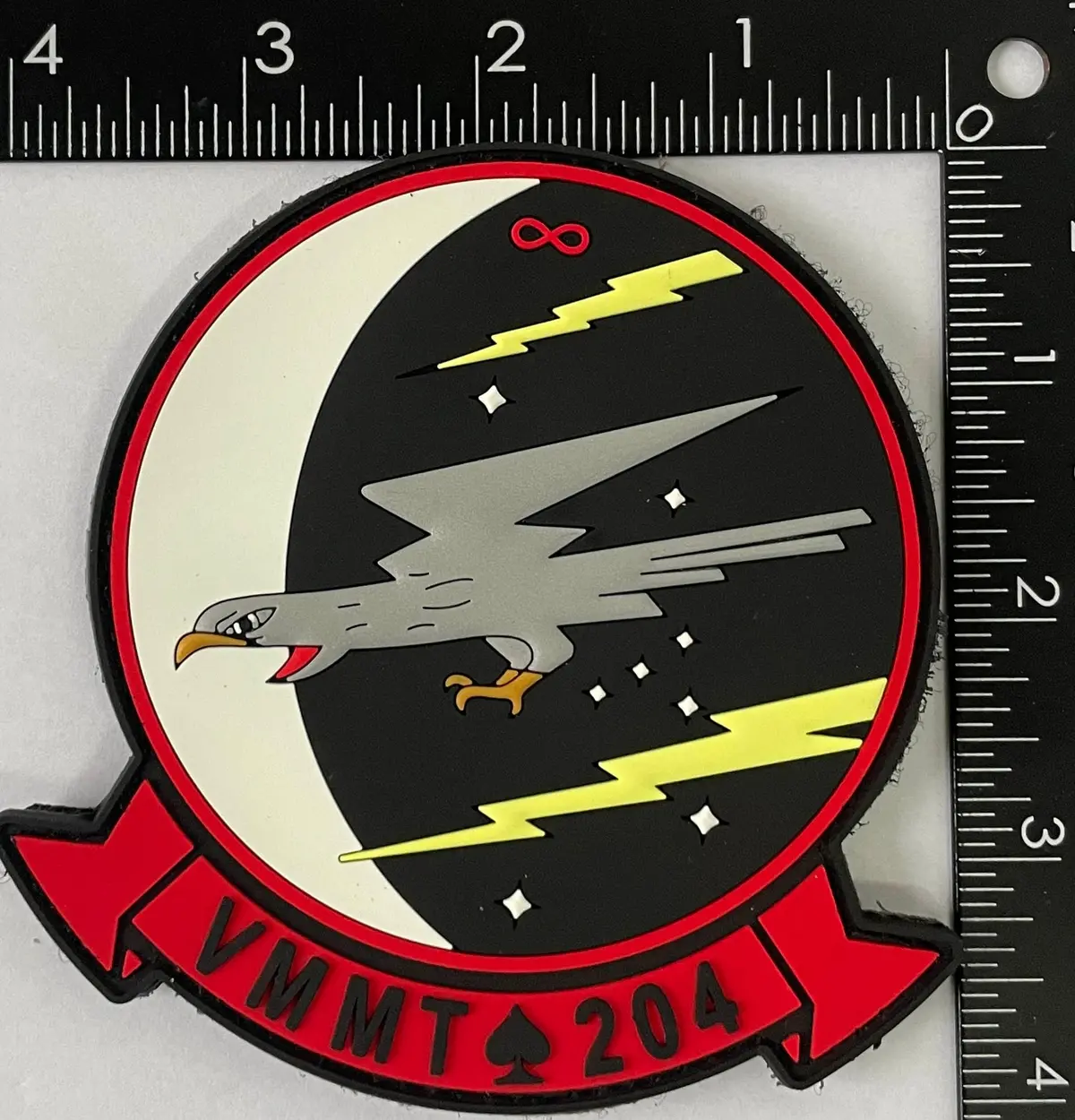 Officially Licensed Usmc Vmmt-204 Pvc Glow Patch 1