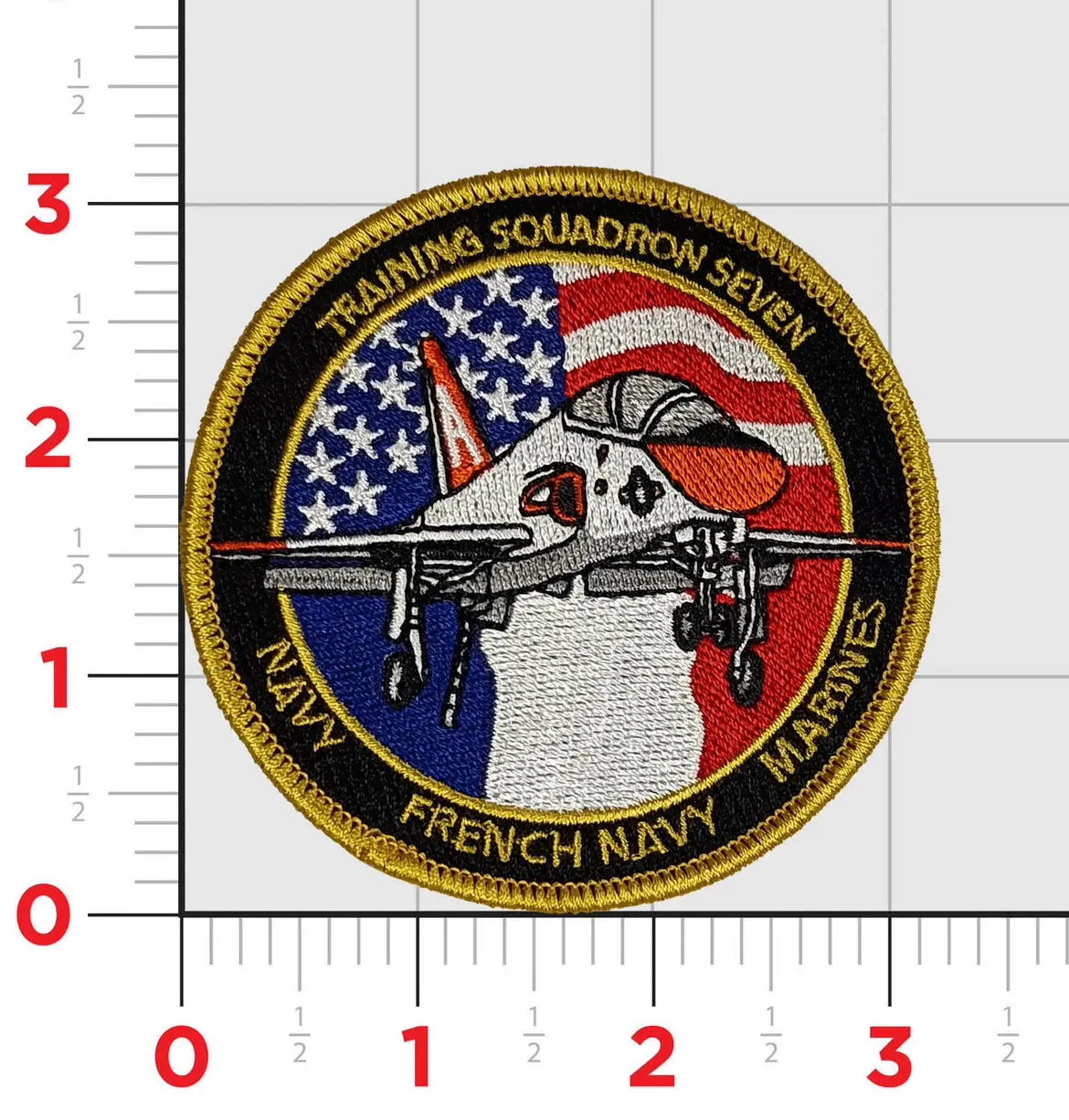 Official Vt-7 French Navy T-45 Shoulder Patch 1