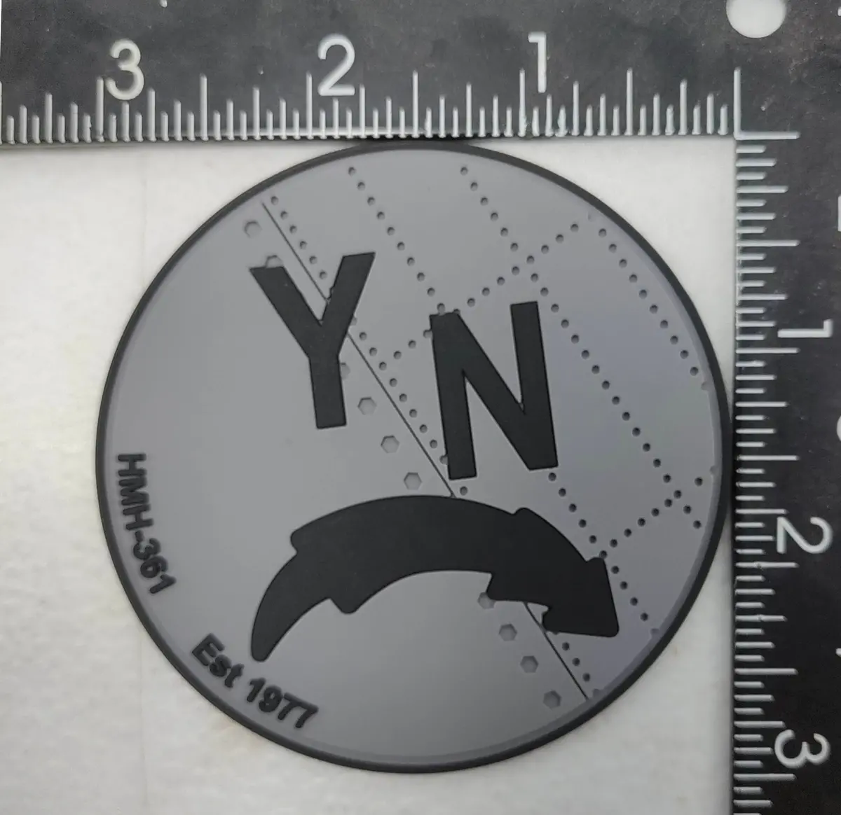 Official Hmh-361 Flying Tigers Ch-53 Modex Pvc Shoulder Patch 1