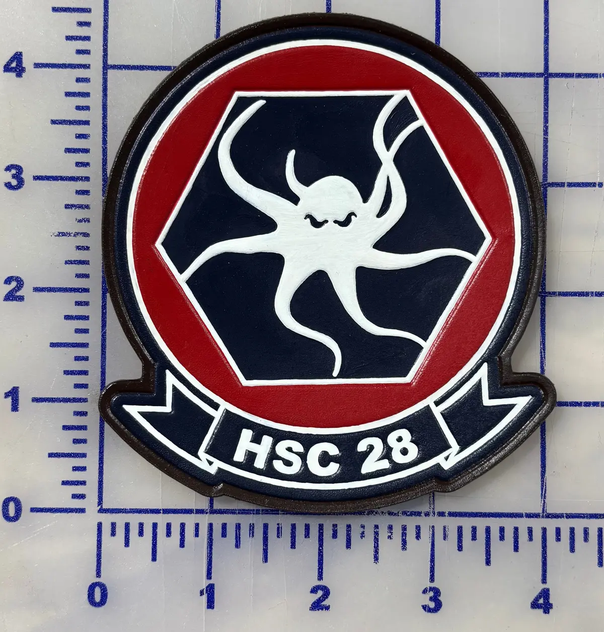 Officially Licensed Hsc-28 Dragon Whales Leather Patch 1