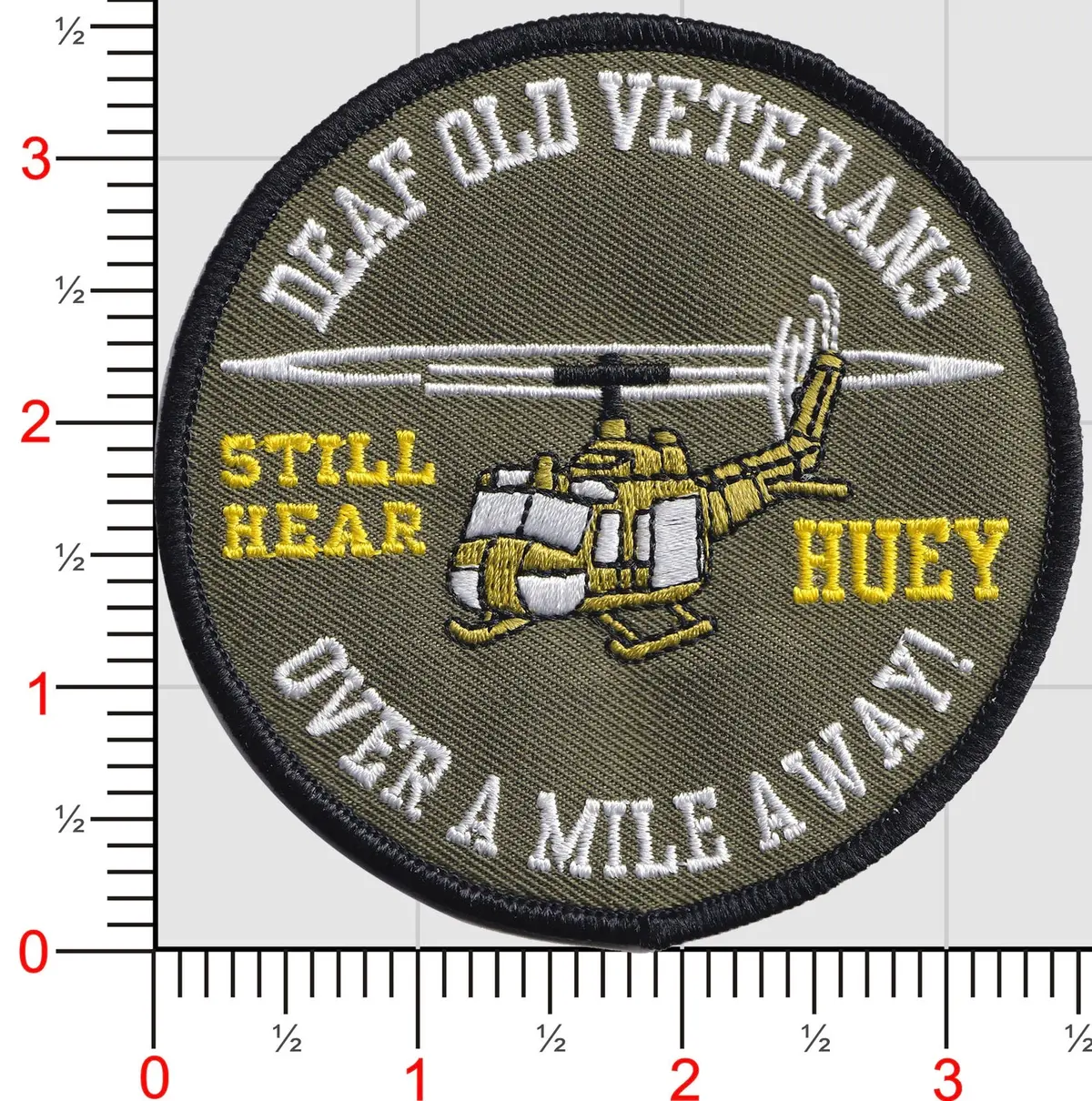 Deaf Old Veterans Can Still Hear A Huey Patch 1