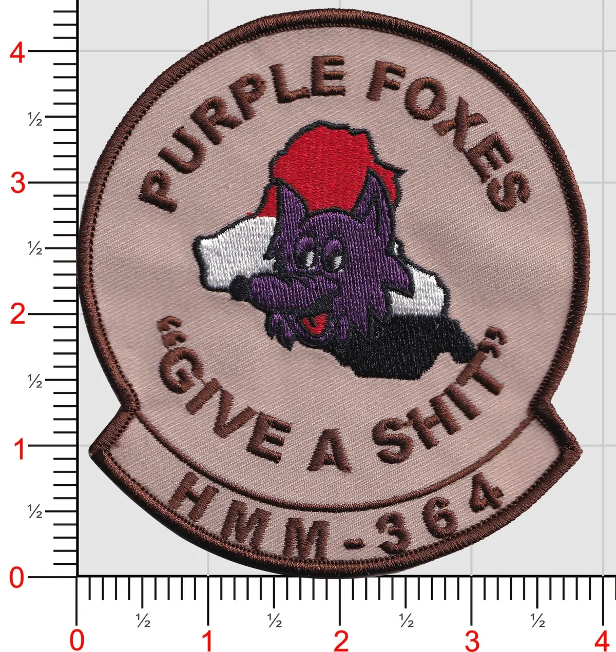 Official Hmm 364 Purple Foxes Iraq Patch 1